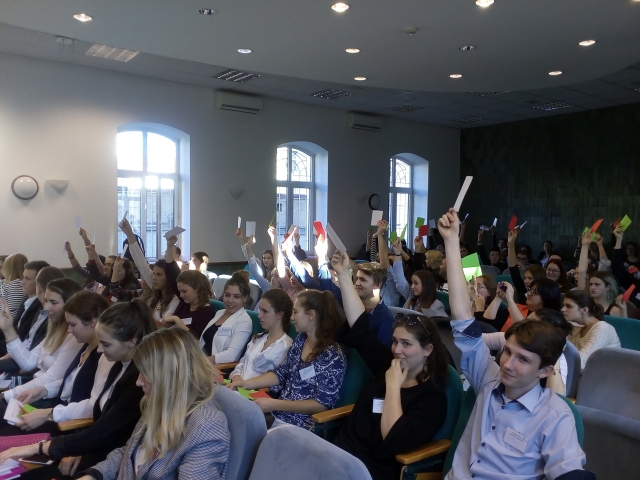 obrázok 2 z Modelové zasadnutia  Európskeho parlamentu Na Univerzite Matej Bela v Banskej Bystrici