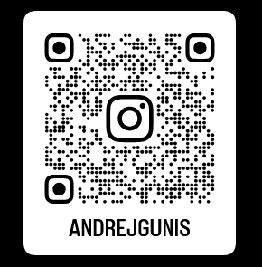 QR kód na instagram Andreja Guniša