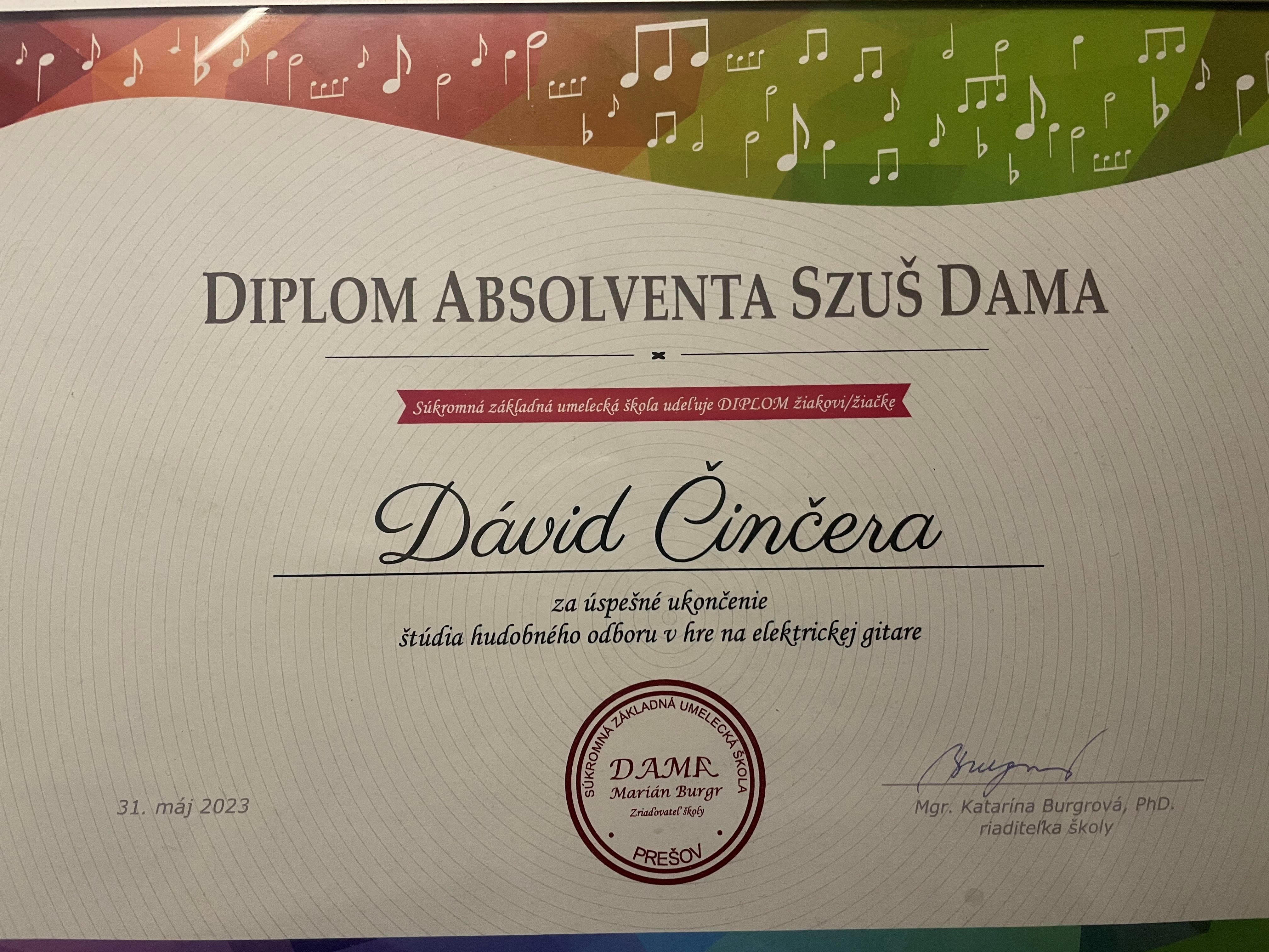 Diplom SZUŠ