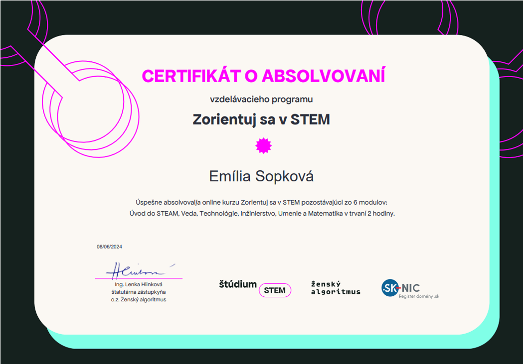 certifikát certifikát