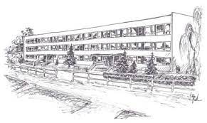 kresba školskej budovy