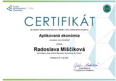 moj certifikat